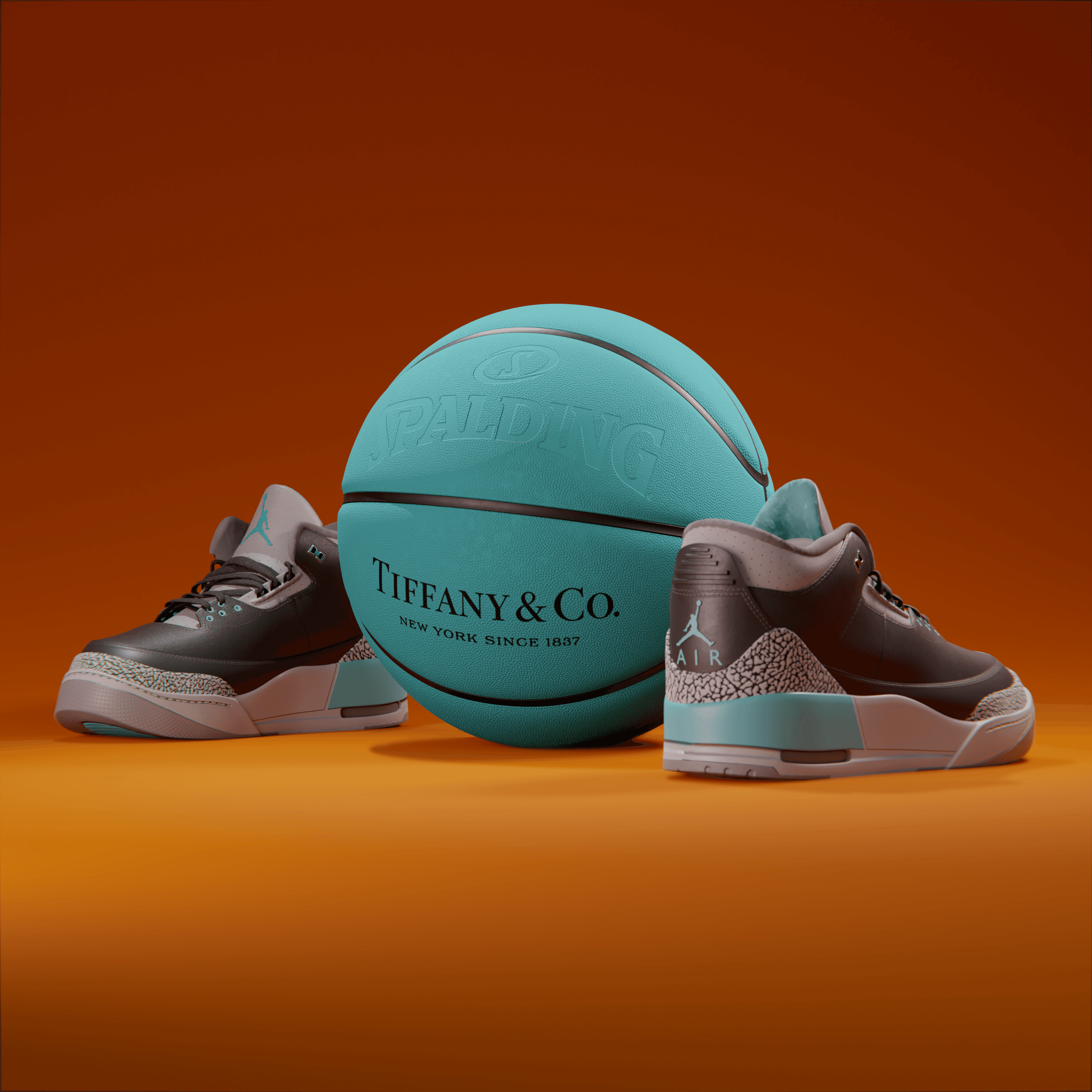 3D Render Tiffany and co X Spalding 2